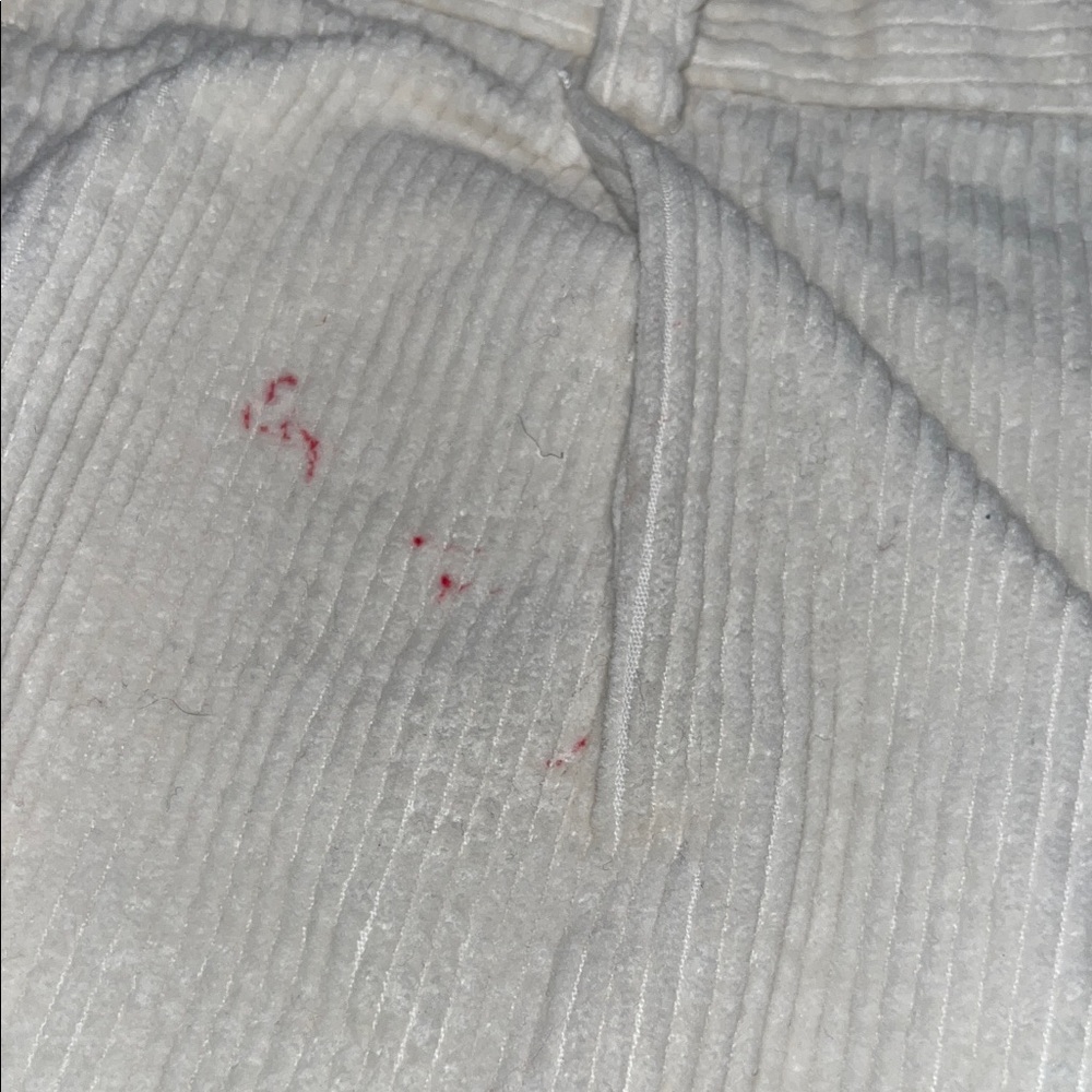 3/$10 H&M Women's White Corduroy Pants - Picture 5 of 6